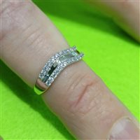 Anello Vidali Gioielli Donna in Oro bianco Zircone ANOR-6-34 - ANOR-6-34